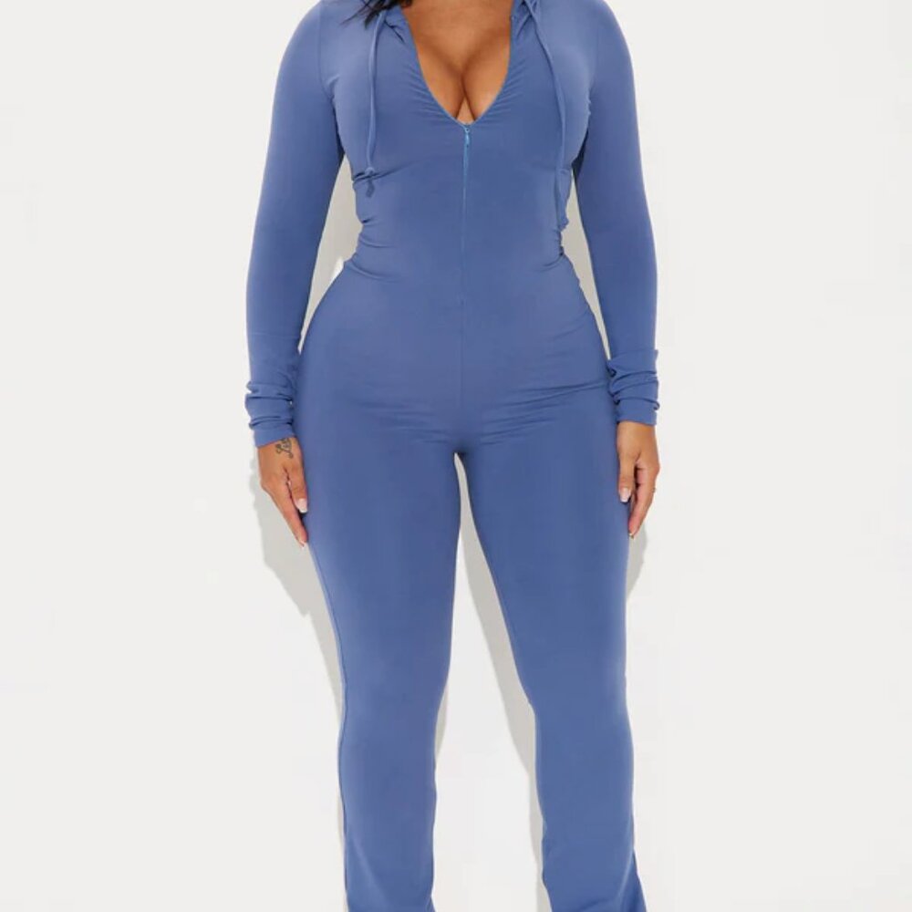 Fashion Nova hooded jumpsuit
